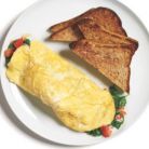 Mic dejunul de 400 de calorii: omleta cu spanac si mozzarella