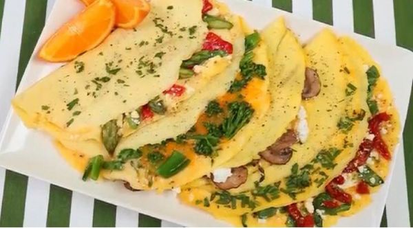Omletă de vinete și praz, o omletă delicioasă și ușoară | Rețete de bucătărie